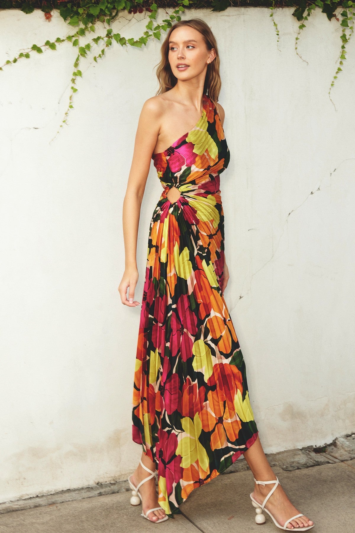 chinese dress ladies Anastasia Fringe Maxi Dress S – OMNIA main image 1