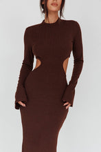 Blake Long Sleeves with flared Cuffs Knit Maxi Dress