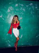 Ivanna White Bandage Skirt