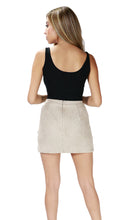 Naya Knotted Suede Skirt